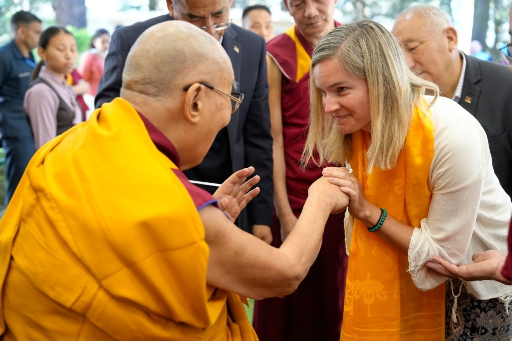 Personal blessing from His Holiness the XIV. Dalai Lama in India, 1day after my 36th&nbsp;birthday
